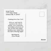 Brooklyn Bridge Retro New York Briefkaart (Achterkant)