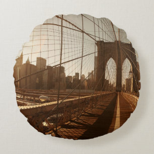 Brooklyn Bridge. Rond Kussen