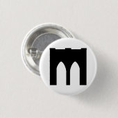 Brooklyn Bridge Ronde Button 3,2 Cm (Voorkant /achterkant)