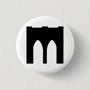 Brooklyn Bridge Ronde Button 3,2 Cm