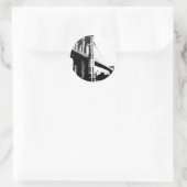 Brooklyn Bridge Ronde Sticker (Tas)
