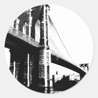 Brooklyn Bridge Ronde Sticker