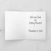 Brooklyn Bridge Save the Date Kaart (Binnen)