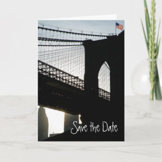 Brooklyn Bridge Save the Date Kaart