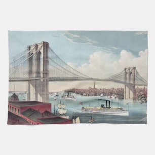 Brooklyn Bridge schilderen Theedoek