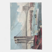 Brooklyn Bridge schilderen Theedoek (Verticaal)