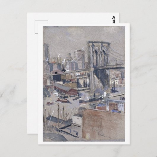 Brooklyn Bridge schilderij Briefkaart (Voorkant / Achterkant)