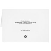 Brooklyn Bridge Sunset Serenity NYC Greeting Card (Dos Horizontal)