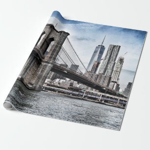 BROOKLYN BRIDGE TIJDENS DAGEN CADEAUPAPIER