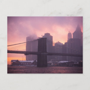 Brooklyn Bridge tijdens Snowstorm Briefkaart