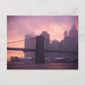 Brooklyn Bridge tijdens Snowstorm Briefkaart