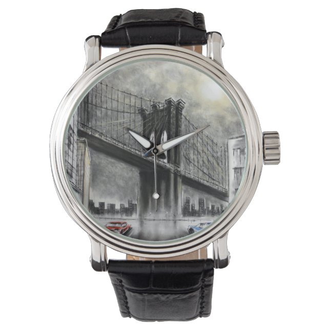 Brooklyn Bridge, USA Watch Horloge (Voorkant)