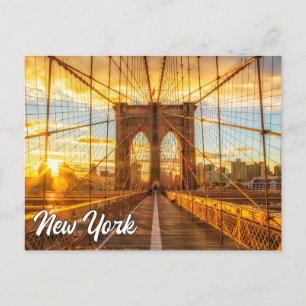 Brooklyn Bridge, Verenigde Staten Briefkaart