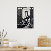 Brooklyn Bridge Verenigde Staten Reizen  Kunst Poster (Keuken)