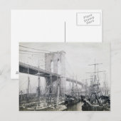Brooklyn Bridge vers 1883 Carte postale (Devant / Derrière)