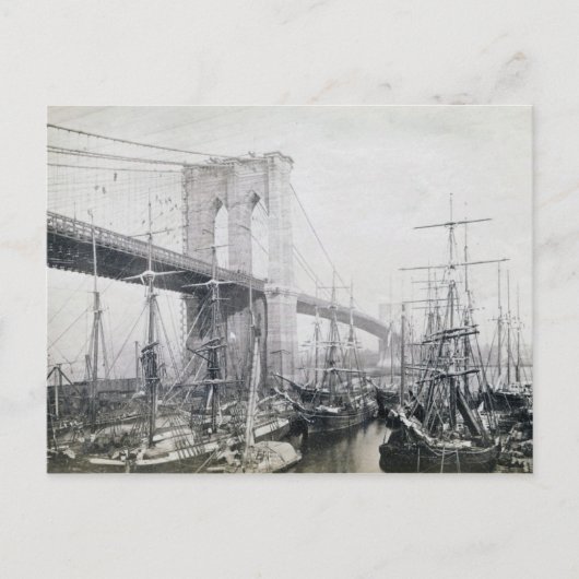 Brooklyn Bridge vers 1883 Carte postale (Devant)
