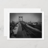  Brooklyn Bridge voor 1900 Briefkaart (Voorkant / Achterkant)