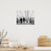 Brooklyn Bridge Walkway, 1905.  foto Poster (Keuken)