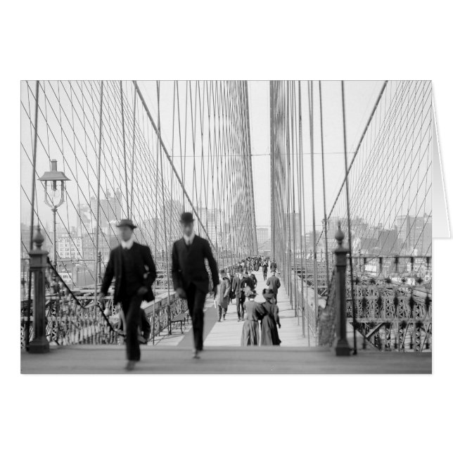 Brooklyn Bridge Wandelpad, 1905 (Voorkant Horizontaal)
