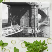 Brooklyn Bridge Waterfront Serviettes de cuisine (Plié)