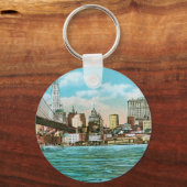 Brooklyn Bridge, Woolworth en Municipal... Sleutelhanger (Voorkant)