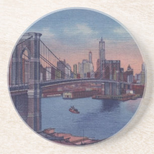  Brooklyn Bridge Zandsteen Onderzetter