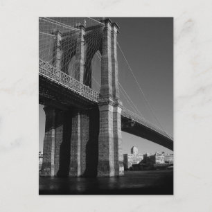 Brooklyn Bridge, zwart/wit Briefkaart