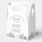 Brooklyn Bruiloft | City Skyline Bedankdoosjes (Geopend)