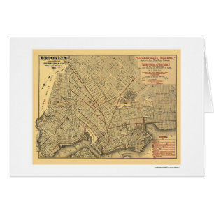 Brooklyn City Railroad Map 1874