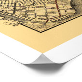 Brooklyn City Railroad Map 1874 Poster (Hoek)