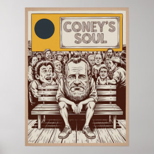 Brooklyn Coney Island Soul Boardwalk Mensen Kunst Poster