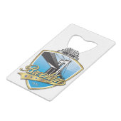 Brooklyn Design Gold Kredietkaart Flessenopener (Achterkant Gekanteld)