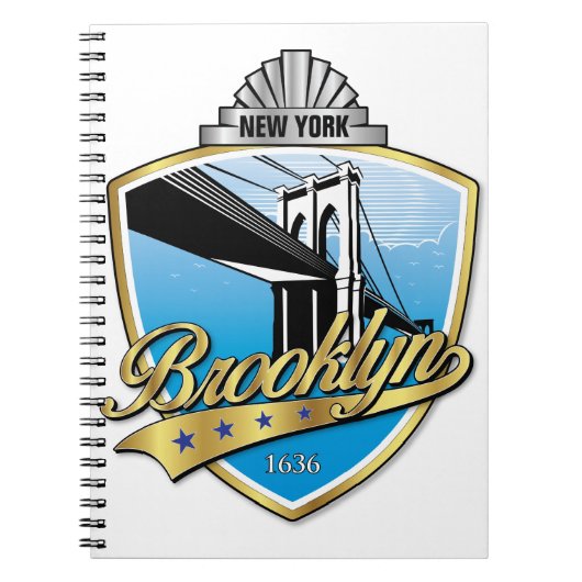 Brooklyn Design Gold Notitieboek (Voorkant)