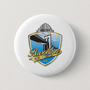 Brooklyn Design Gold Ronde Button 5,7 Cm