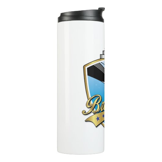 Brooklyn Design Gold Thermosbeker (Gedraaid links)