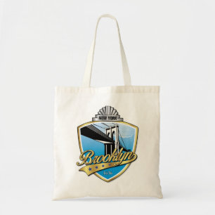 Brooklyn Design Gold Tote Bag