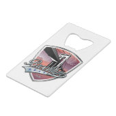 Brooklyn Design Silver Kredietkaart Flessenopener (Achterkant Gekanteld)