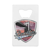 Brooklyn Design Silver Kredietkaart Flessenopener (Achterkant)