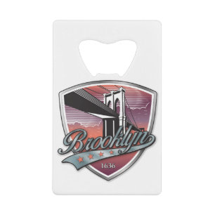 Brooklyn Design Silver Metallic Kredietkaart Flessenopener