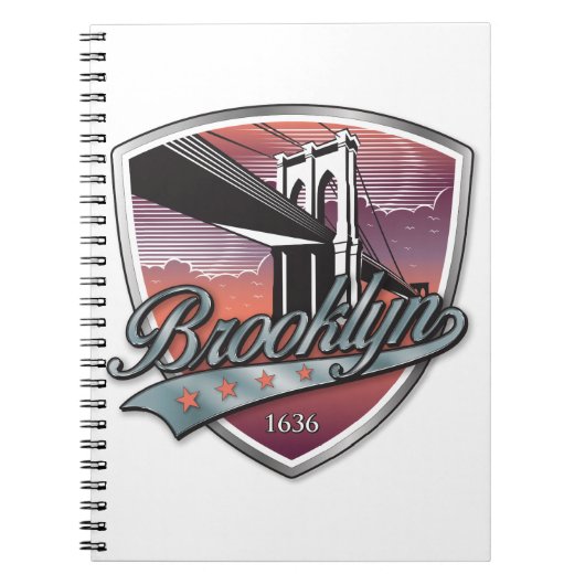 Brooklyn Design Silver Metallic Notitieboek (Voorkant)