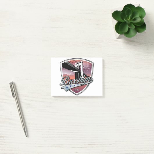 Brooklyn Design Silver Post-it® Notes (Kantoor)