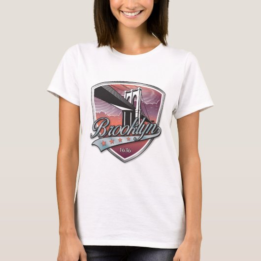 Brooklyn Design Silver T-shirt (Voorkant)