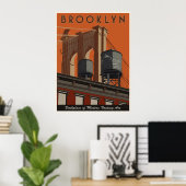 Brooklyn, een eerbetoon poster (Thuiskantoor)