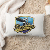 Brooklyn Elegant Goud Swoosh Logo Design Kussen (Deken)