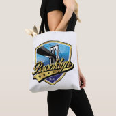 Brooklyn Elegant Goud Swoosh Logo Ontwerp Draagtas (Dichtbij)