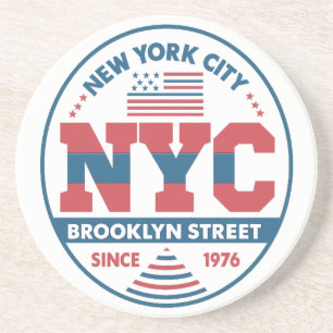 Brooklyn en New York City Zandsteen Onderzetter