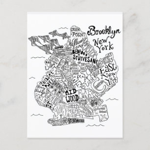 Brooklyn Geïllustreerde kaart