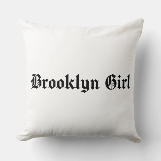 Brooklyn Girl Kussen (Voorkant)