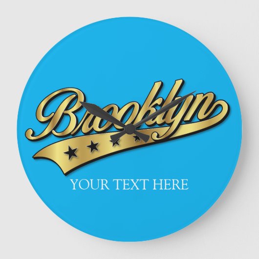Brooklyn Gold-Sjabloon Grote Klok (Voorkant)
