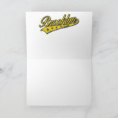 Brooklyn Gold Swoosh Design Sjabloon (Binnen)